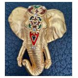 Vintage A.J.C. Gold Tone Elephant Brooch