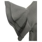 Zara Woman Black Ruffle Sleeve Blouse Size M