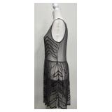 Free People Sheer Beaded Dress, Size M