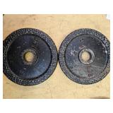A Pair of 5LB -One -Inch Weight Plates (USED)