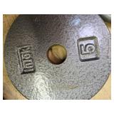 A Pair of 5LB -One -Inch Weight Plates (USED)