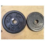 A Pair of 5LB -One -Inch Weight Plates (USED)