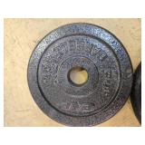 A Pair of 5LB -One -Inch Weight Plates (USED)