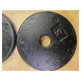 A Pair of 5LB -One -Inch Weight Plates (USED)