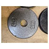 A lot of Four 2.5LB -One -Inch Weight Plates (USED)