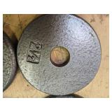 A lot of Four 2.5LB -One -Inch Weight Plates (USED)