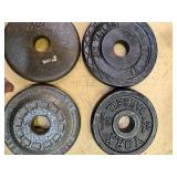 A lot of Four 2.5LB -One -Inch Weight Plates (USED)