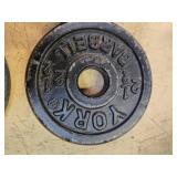 A lot of Four 2.5LB -One -Inch Weight Plates (USED)