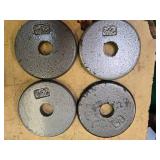 A lot of Four 2.5LB -One -Inch Weight Plates (USED)
