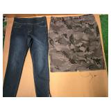 Lot of 2 Ladies Jean (Size 20W, NEW) and A Camou (Size 20W, New)