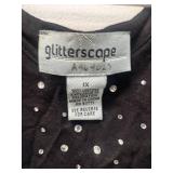 Ladies Tops, Apparel - Sizes 1X, Gliterscope (NEW)