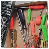 1/4" Complete Socket Set and Misc Screwdrivers