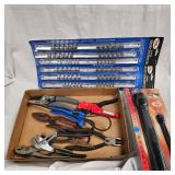 Socket Rails,Lights, and Pliers Assortment
