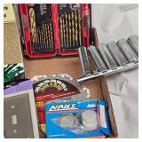 1/2" Deeep Well Socket Set w/Drill Bits and Misc