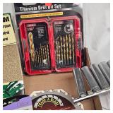 1/2" Deeep Well Socket Set w/Drill Bits and Misc