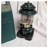 Pair of Victor Wolf Traps and Coleman Lamp