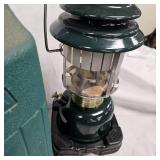 Pair of Victor Wolf Traps and Coleman Lamp