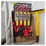 6 Tie Down Ratchet Straps, As New