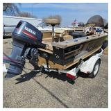 98 Lund 1800 Pro V with Trailer