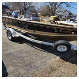 98 Lund 1800 Pro V with Trailer