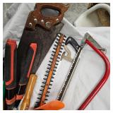 BBQ Tool Set, Saws, Hedge Trimmers