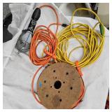 2 Extension Cords, 4 Utitility Light, Made in Japan