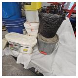 Lot of Minnow Buckets/Traps/Aerator/Knee High Boots