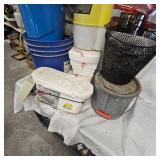 Lot of Minnow Buckets/Traps/Aerator/Knee High Boots