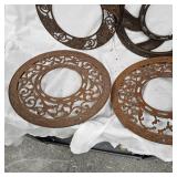 Lot of Floor Heat Vents and Shovels