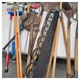 Lot of Misc Scrapers, Shovels, Hoe, Etc