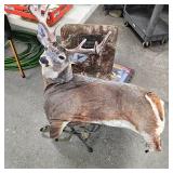 Swivel Hunting Chair and Deer Silhouette