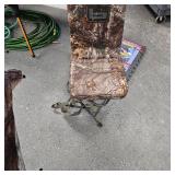 Swivel Hunting Chair and Deer Silhouette