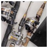 Lot of 6 Rod and Reel Combos
