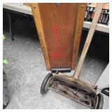 Vintage Push Mower and Isle Jeeper Creeper and Fish Cleaning Board