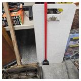 Vintage Push Mower and Isle Jeeper Creeper and Fish Cleaning Board