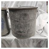 (2) Steel Minnow Buckets