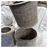 (2) Steel Minnow Buckets