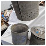 (2) Steel Minnow Buckets