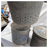 (2) Steel Minnow Buckets
