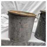 (2) Steel Minnow Buckets