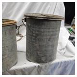 (2) Steel Minnow Buckets