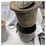 (2) Steel Minnow Buckets