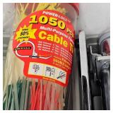 12 Volt Portable Air Compressor and 1050 Pack of Zip Ties