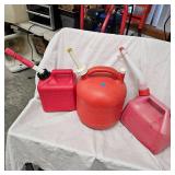 3 Poly Gas Cans