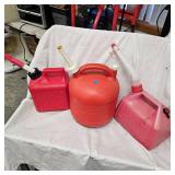 3 Poly Gas Cans