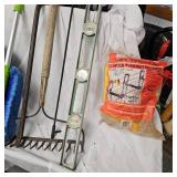 Kerosene 5 Gallon Can and Prybar with Misc