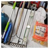 Kerosene 5 Gallon Can and Prybar with Misc