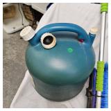 Kerosene 5 Gallon Can and Prybar with Misc