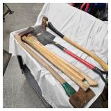Axes and Spade with Handles