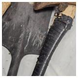 Axes and Spade with Handles
